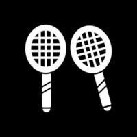 diseño de icono de vector de bádminton