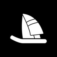 diseño de icono de vector de windsurf