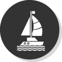 Sailboat Vector Icon Design