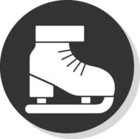 hielo patinar vector icono diseño