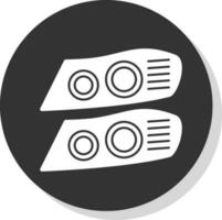 Car lights Vector Icon Design