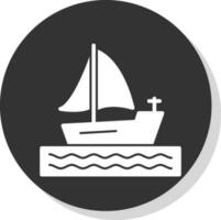 diseño de icono de vector de barco