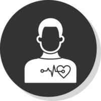 Cardiac arrest Vector Icon Design