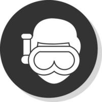 diseño de icono de vector de buceo