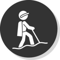 Hiking Vector Icon Design