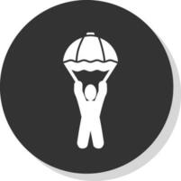 Skydiving Vector Icon Design