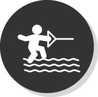 Water ski Vector Icon Design