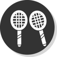 diseño de icono de vector de bádminton