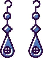 Earrings Vector Icon Design