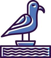 Seagull Vector Icon Design