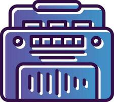 diseño de icono de vector de radio