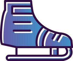 Ice skating Vector Icon Design