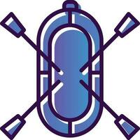Rafting Vector Icon Design