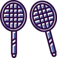 Badminton Vector Icon Design