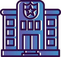 Police station Vector Icon Design