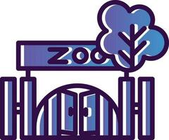 diseño de icono de vector de zoológico