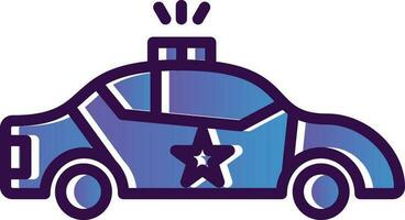 diseño de icono de vector de coche de policía