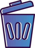 Trash can Vector Icon Design