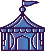 Circus tent Vector Icon Design