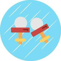 Cufflinks Vector Icon Design