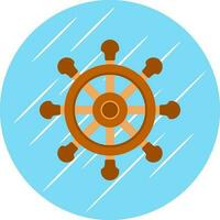Steering wheel Vector Icon Design