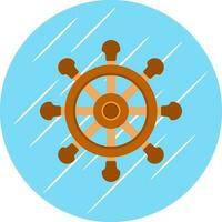 Steering wheel Vector Icon Design