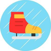 Ice skating Vector Icon Design