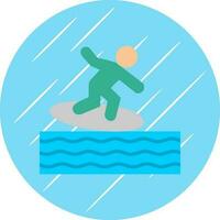 Surfing Vector Icon Design