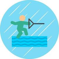 Water ski Vector Icon Design