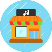 diseño de icono de vector de tienda de música