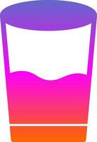 Glass of water Vector Icon Design