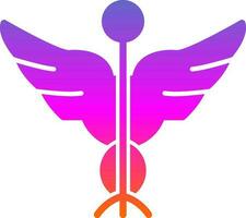 Caduceus Vector Icon Design