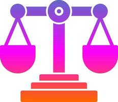 Justice Vector Icon Design