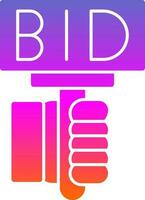 Bid Vector Icon Design