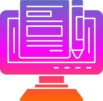 Blogger Vector Icon Design