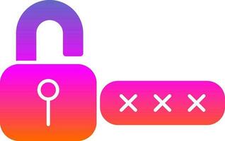 Password Vector Icon Design