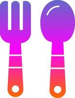 Baby cutlery Vector Icon Design