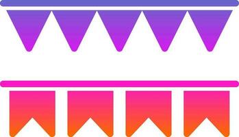 Decorative flag Vector Icon Design