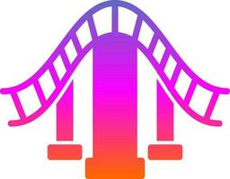 Roller coaster Vector Icon Design