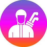 Golfer Vector Icon Design