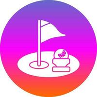 Golf hole Vector Icon Design