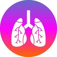 diseño de icono de vector de pulmones