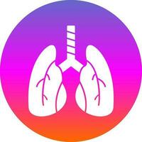 diseño de icono de vector de pulmones