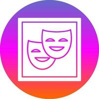 diseño de icono de vector de teatro