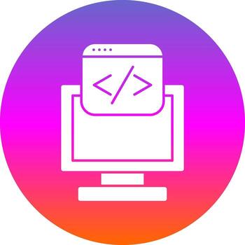 diseño de icono de vector de programación web