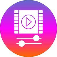 diseño de icono de vector de vídeo