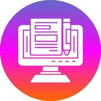 Blogger Vector Icon Design