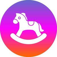 Rocking horse Vector Icon Design