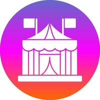 Circus tent Vector Icon Design