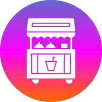 Food stand Vector Icon Design